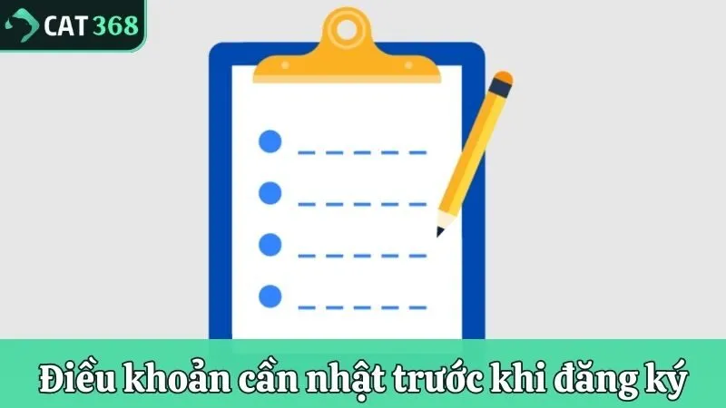 Các điều khoản cần nhật trước khi đăng ký