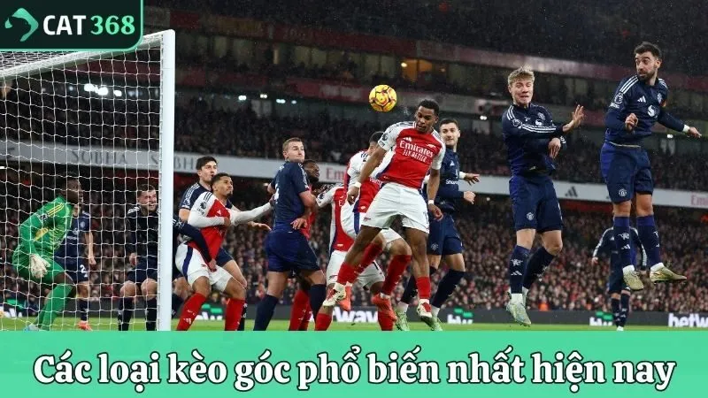 Các loại kèo góc phổ biến nhất hiện nay