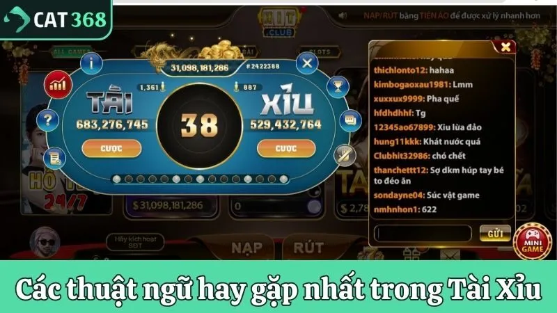Các thuật ngữ hay gặp nhất trong Tài Xỉu