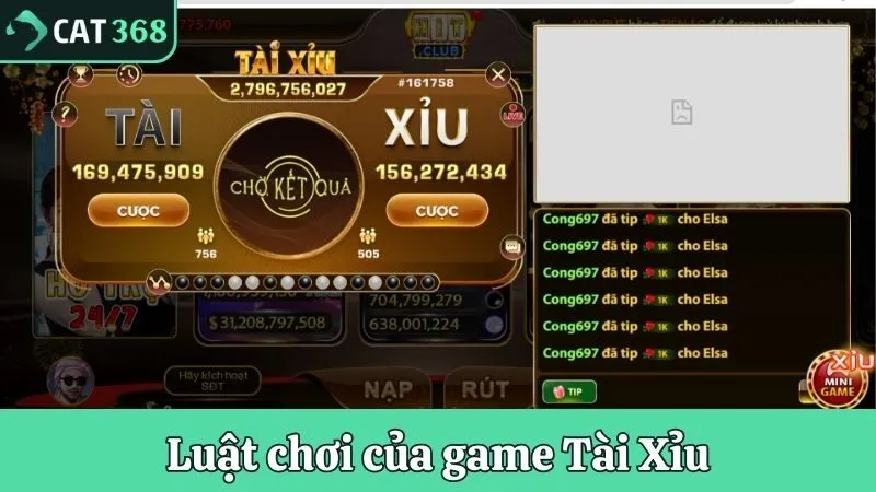 Luật chơi của game Tài Xỉu