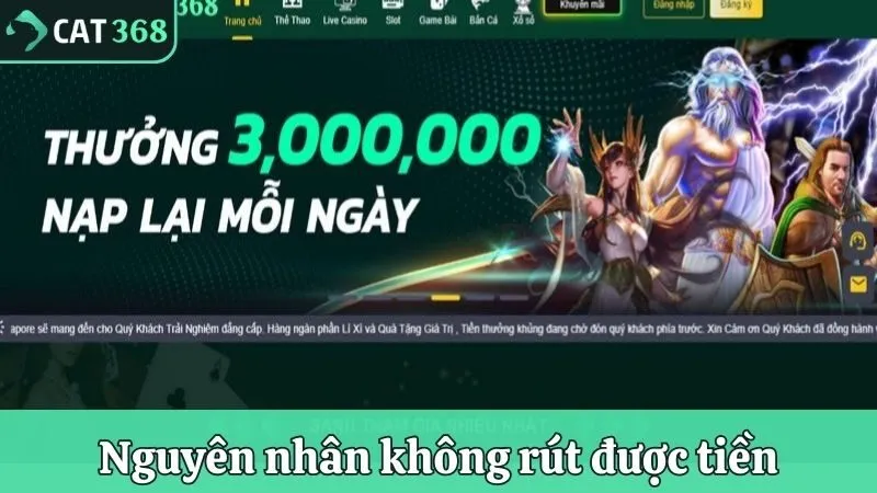Nguyên nhân không rút được tiền trên nhà cái và cách khắc phục